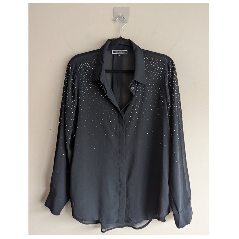 Melanie Lyne Woven blouse with jewel embellishments - Picture 6 of 10